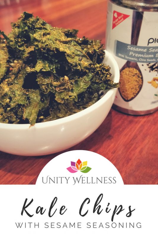Sesame Kale Chips | www.unitywellness.com.au