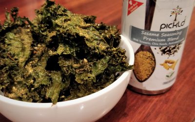 Kale Chips with Sesame Seasoning